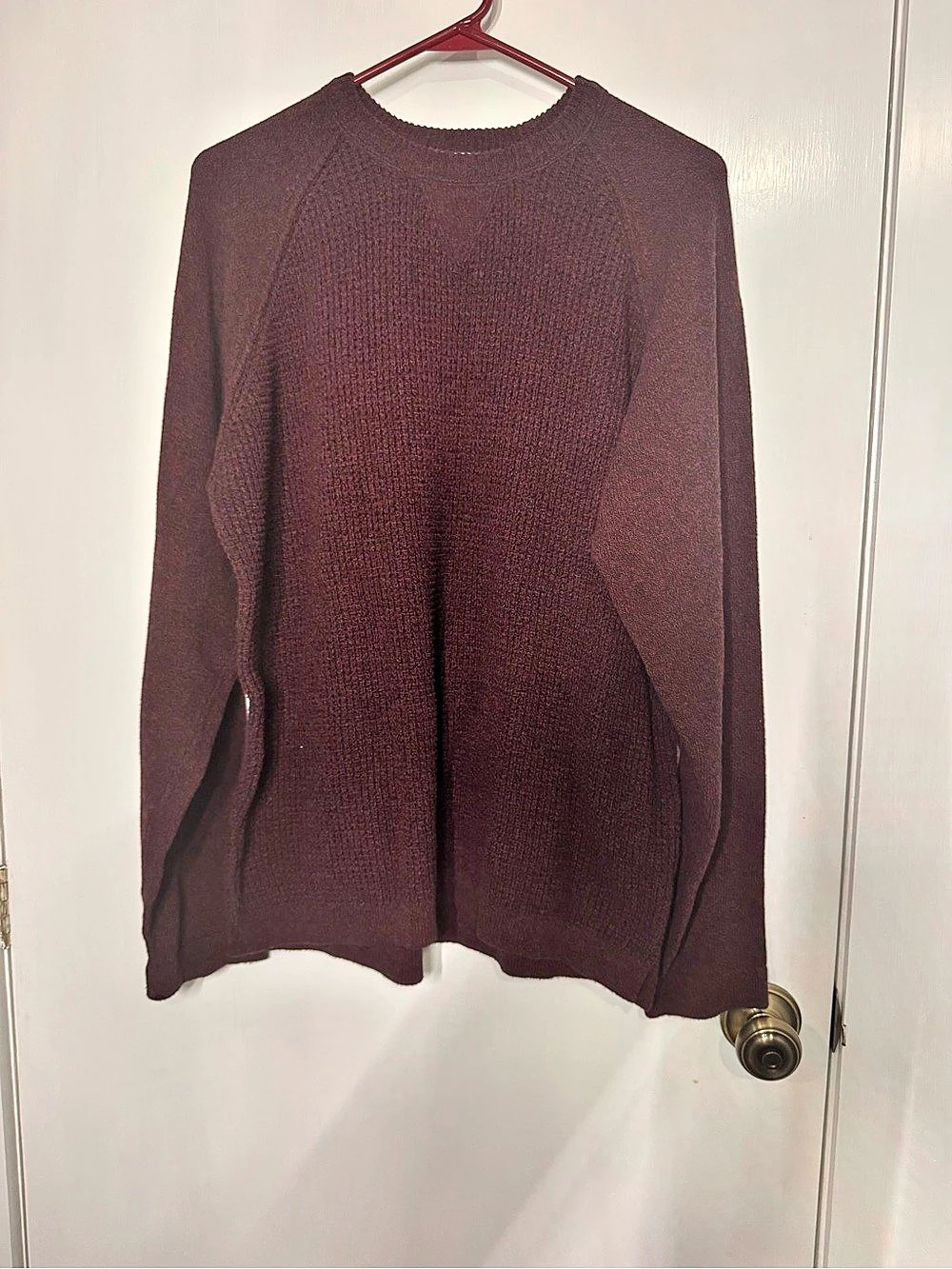 Weatherproof Vintage Crewneck Knit Sweater in Purple Size Large